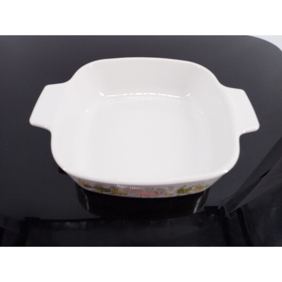 Corning Ware Casserole Dish 1 Quart Spice Of Life L’Echalote A-1-B w/ Pyrex Lid - Picture 3 of 12